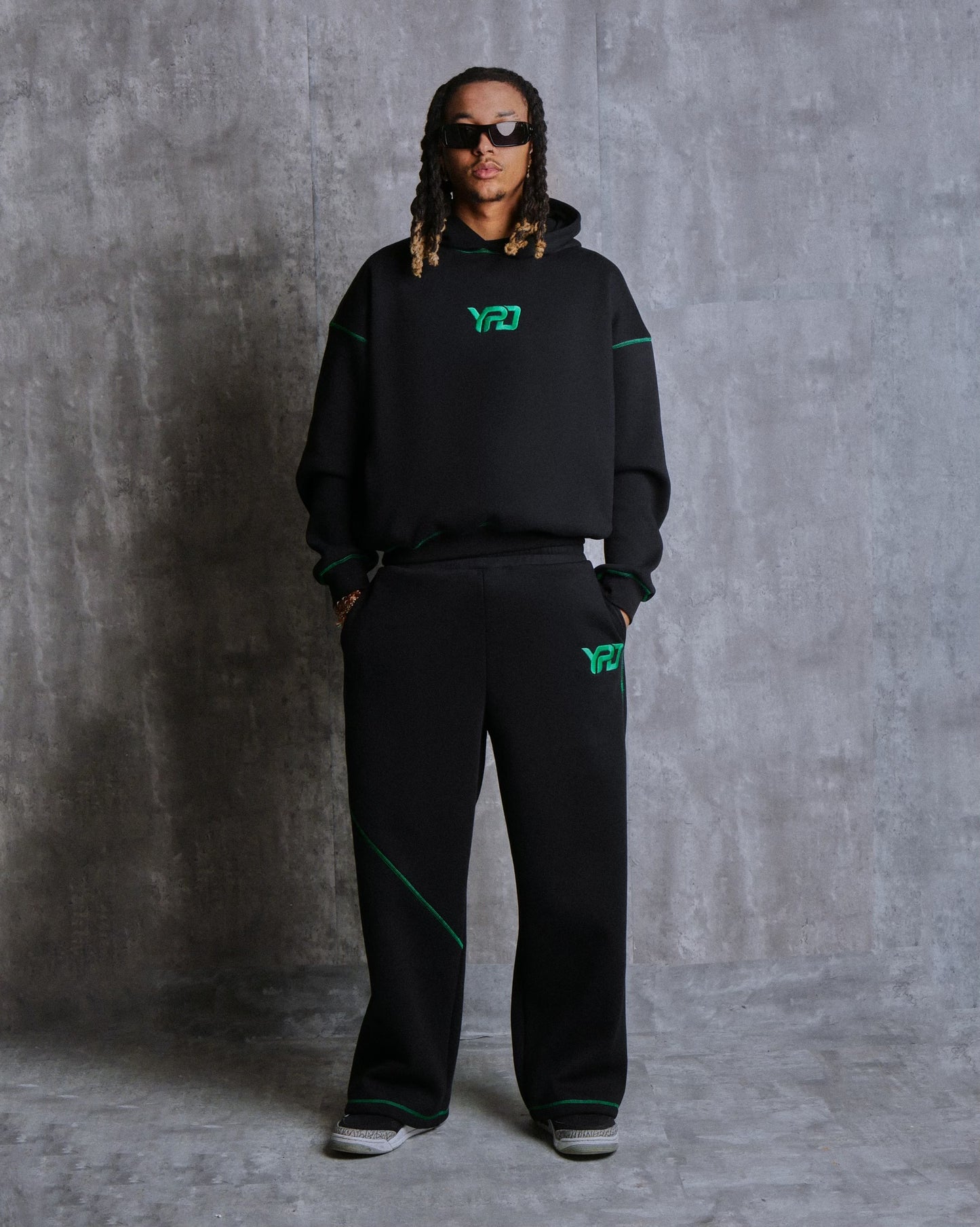 YPD Green Stitch Tracksuit (Unisex)